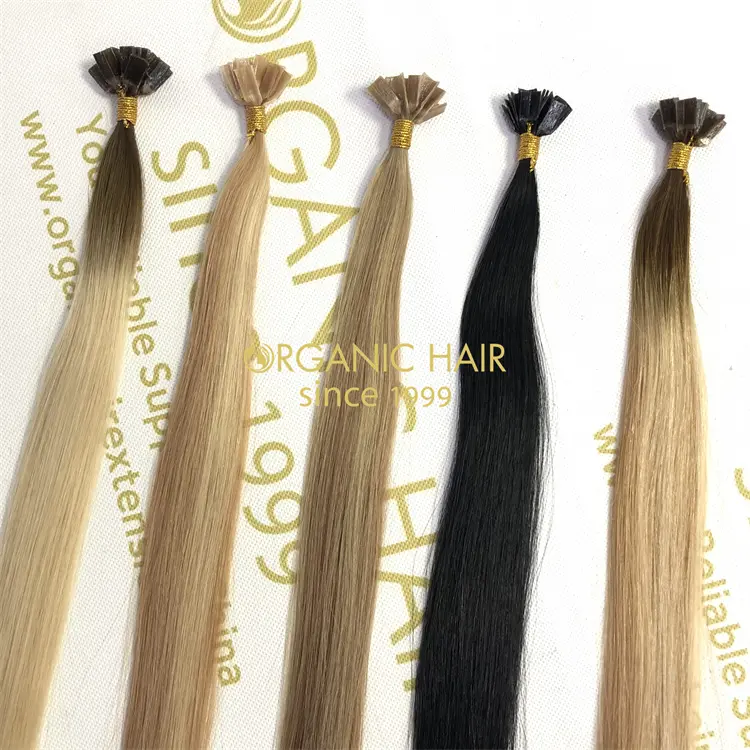 Wholesale 100%human Keratin tip hair extensions and customized color X432