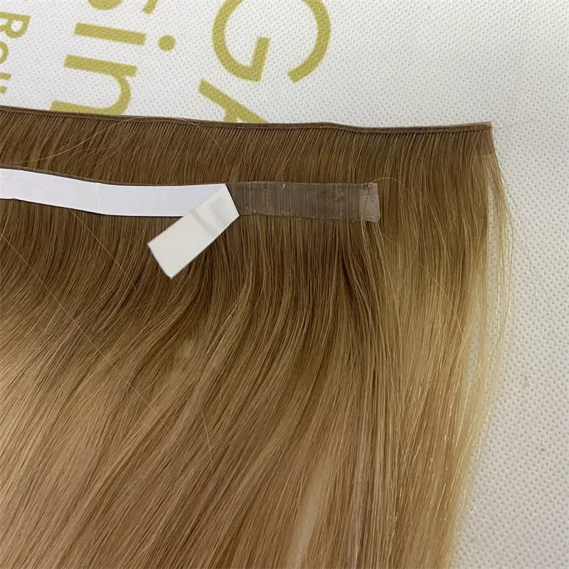 100% remy hair G-tape weft extensions from Chinese hair factory H37