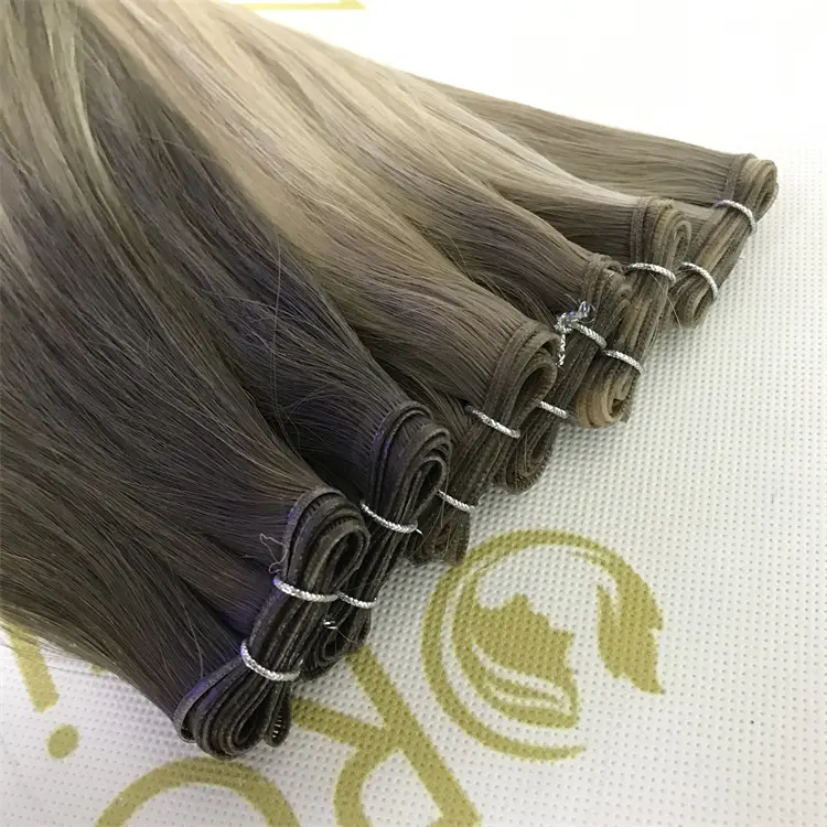 Valentine's Day sales ! Wholesale human full cuticle intact hair genius weft with customized color X437