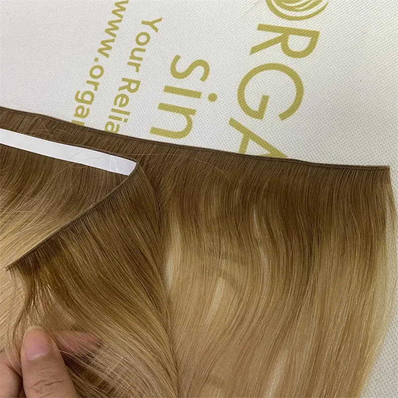 100% remy hair G-tape weft extensions from Chinese hair factory H37