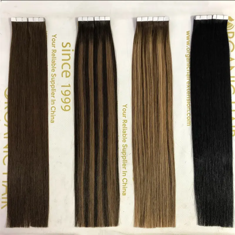 Wholesale human full cuticle remy tape in hair installation balayage color X439